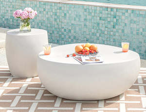 Ikaria Cobble Coffee & Side Table Set