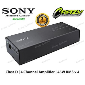 SONY XM-S400D 4 channel Class D Amplifier (4 x 100W / 4 x 45W RMS)