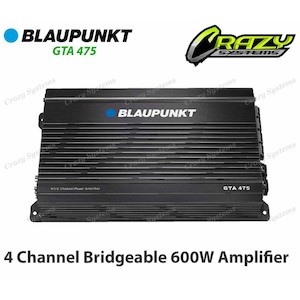 Products: BLAUPUNKT GTA 475 4 Channel Bridgeable 600W Amplifier