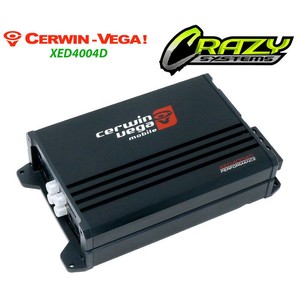 Products: Cerwin Vega XED4004D 400W 4/3/2 Channel Class D Car Amplifier