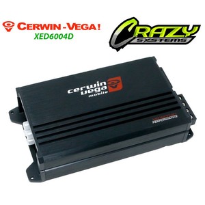 Products: Cerwin Vega XED6004D 600W 4/3/2 Channel Class D Car Amplifier