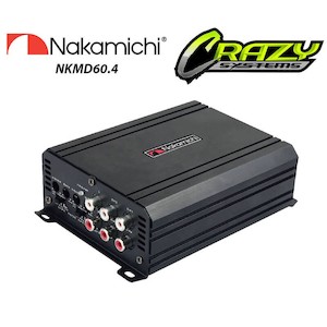 Products: Nakamichi NKMD60.4 1500W 4/2 Channel Class D Car Amplifier