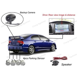 4 Rear Parking Guidance Sensor and Reverse Camera Kit Colour matched Including Installation