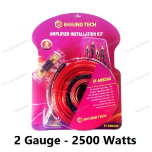 2500W TRUE 2 Gauge AMP WIRING KIT