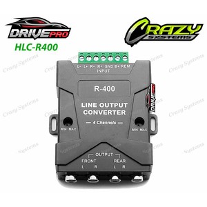 Products: DrivePro R400 4 Channel High to Low RCA Level Converter