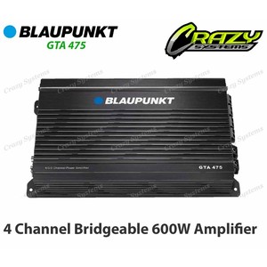 BLAUPUNKT GTA 475 4 Channel Bridgeable 600W Amplifier