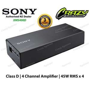 SONY XM-S400D 4 channel Class D Amplifier (4 x 100W / 4 x 45W RMS)