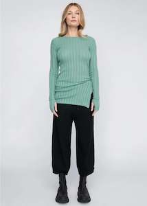 Top | Rounded Veneer Tunic (Mineral)