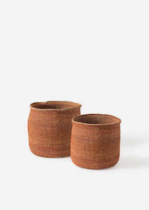 Citta: Woven Basket | Iringa Small (Rust)