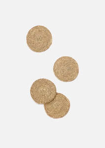 Citta: Coaster | Woven S/4 (Natural)
