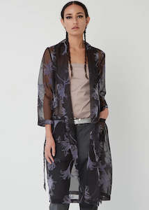 Sheer Coat | Darted (Mauve Lily)