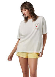 Brixton: T-Shirt | Botanical Oversized(Off White)