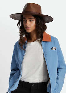 Brixton: Hat | Joanna Straw Rancher (Brown)