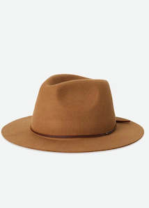 Brixton: Hat | Wesley Packable Fedora (Golden Brown)