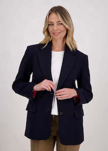 Jacket | Hilary Longline Blazer (Ink)