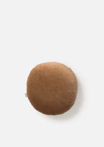Bedroom: Cushion | Velvet Round cushion (Toast)