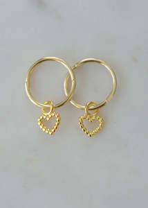 Sophie: Earrings | Dotty Love Sleepers (Gold)
