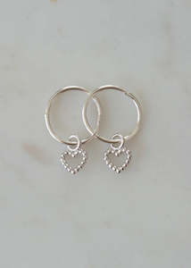 Earrings | Dotty Love Sleepers (Silver)