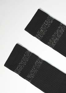 Rainy Day Essentials: Socks | Stripe Sox Long (Black Stripe)