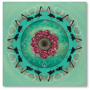 Greeting Cards: Card | Fantail Kaleidoscope (Kathryn Furniss)