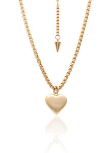 Silk And Steel: Necklace | Bisous (Gold)