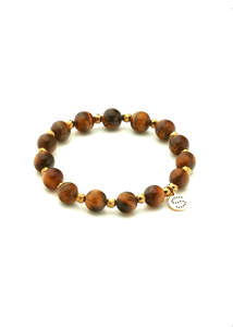 Silk And Steel: Bracelet | Aurora (Tigers Eye/Gold)