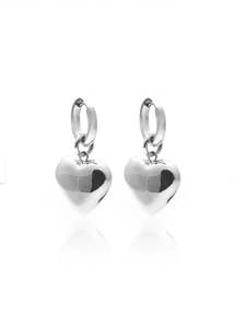Earrings | Bisous Hoops (Silver)