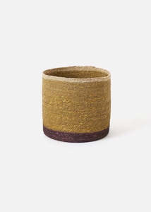 Citta: Basket | Small Pinto Storage (Ochre/Multi)