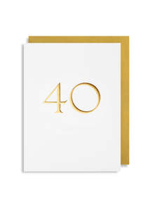 Greeting Cards: Card | 40th Birthday