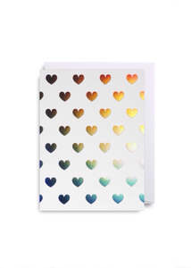 Card | Silver Hearts