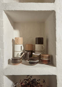 Cup | Hagi (White/Light Brown)