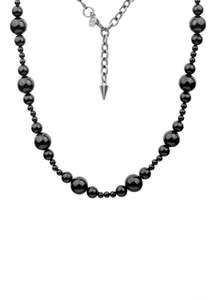 Necklace | Ombre (Onyx/Silver)