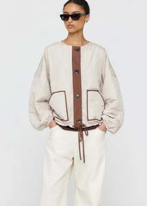 Jacket | Foster (Brown + Cream)
