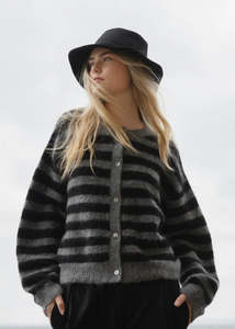Cardigan | Alpaca (Graphite Stripe)