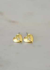 Earrings | Sweetheart Studs (Gold)