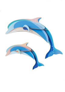 Play Learn 1: Wall Art | Dolphin Family