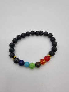 Products: Chakra bracelet with lava beads Cre8tive-Gems
