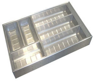 500mm Stainless Steel Cutlery Tray