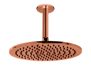 Shower Head: LOFT RAIN SHOWER WITH CEILING ARM ROSE GOLD