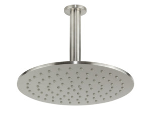 URBAN RAIN SHOWER WITH CEILING ARM BRUSHED STAINLESS STEEL