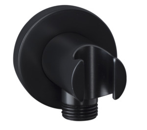 Bathroom Accessories: HAND SHOWER BRACKET AND ELBOW BLACK