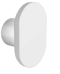 ISTONE OVAL ROBE HOOK MATTE WHITE