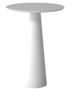 ISTONE BATH TABLE 450MM X 600MM MATTE WHITE