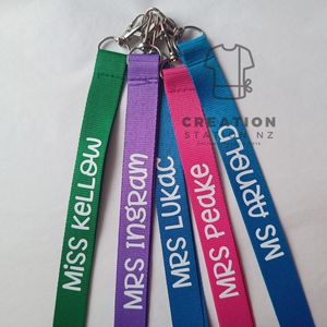 Personalised lanyards - Creation Station NZ
