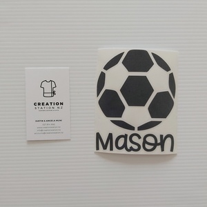 Soccer ball decal - Creation Station NZ