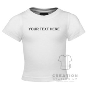 Child clothing with custom text - Creation Station NZ