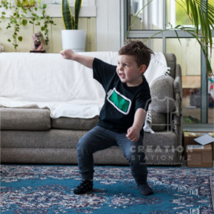 Products: Battery Tee for children - Creation Station NZ