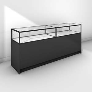 Glass Display Cabinets: Double Glass Display Counter, Large Base Cabinet (GDC009)
