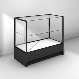 Glass Display Counter, Frameless Front, Small Base Cabinet (GDC005)