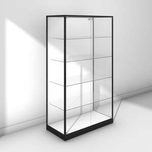 Glass Display Cabinet, Panel Back (DCT008)